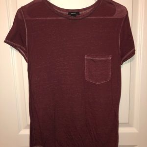 Dark red shirt